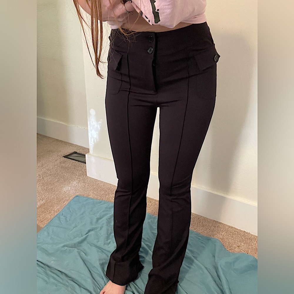 Halara High Waisted Womens Casual Cargo Stretchy Flare Pants
